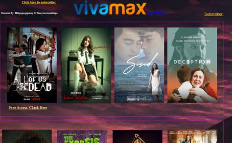 Top 30 popular movies of Vivamax / VivaFilms rated and voted on IMDB.